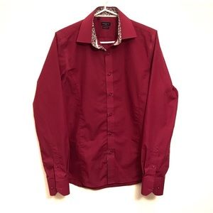 Rosso Milano Italy pink shirt size medium